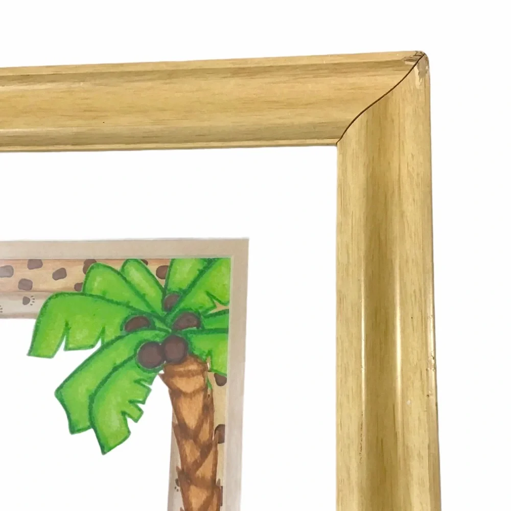 Giraffe Print Framed Matted Picture Sandy Russell Childs Bedroom Nursery Target